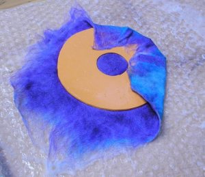 Add soap and water, turn it over